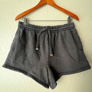 NWT Talentless Pitch Black Heavyweight Drawstring Shorts with Pockets